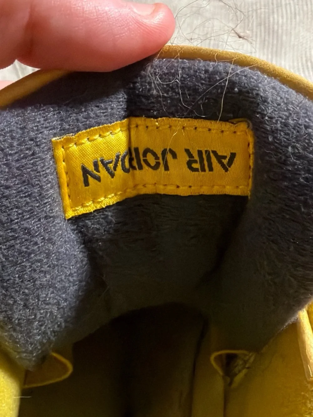 Jordan Men’s Sneakers in Yellow and Black